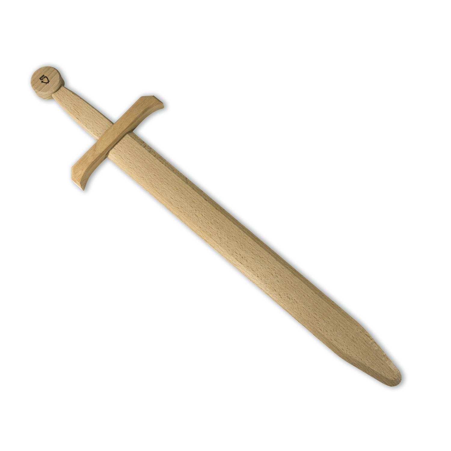 BestSaller 1108 Holz Schwert Edler Ritter, Buche, massiv, ungeölt, 60cm, natur