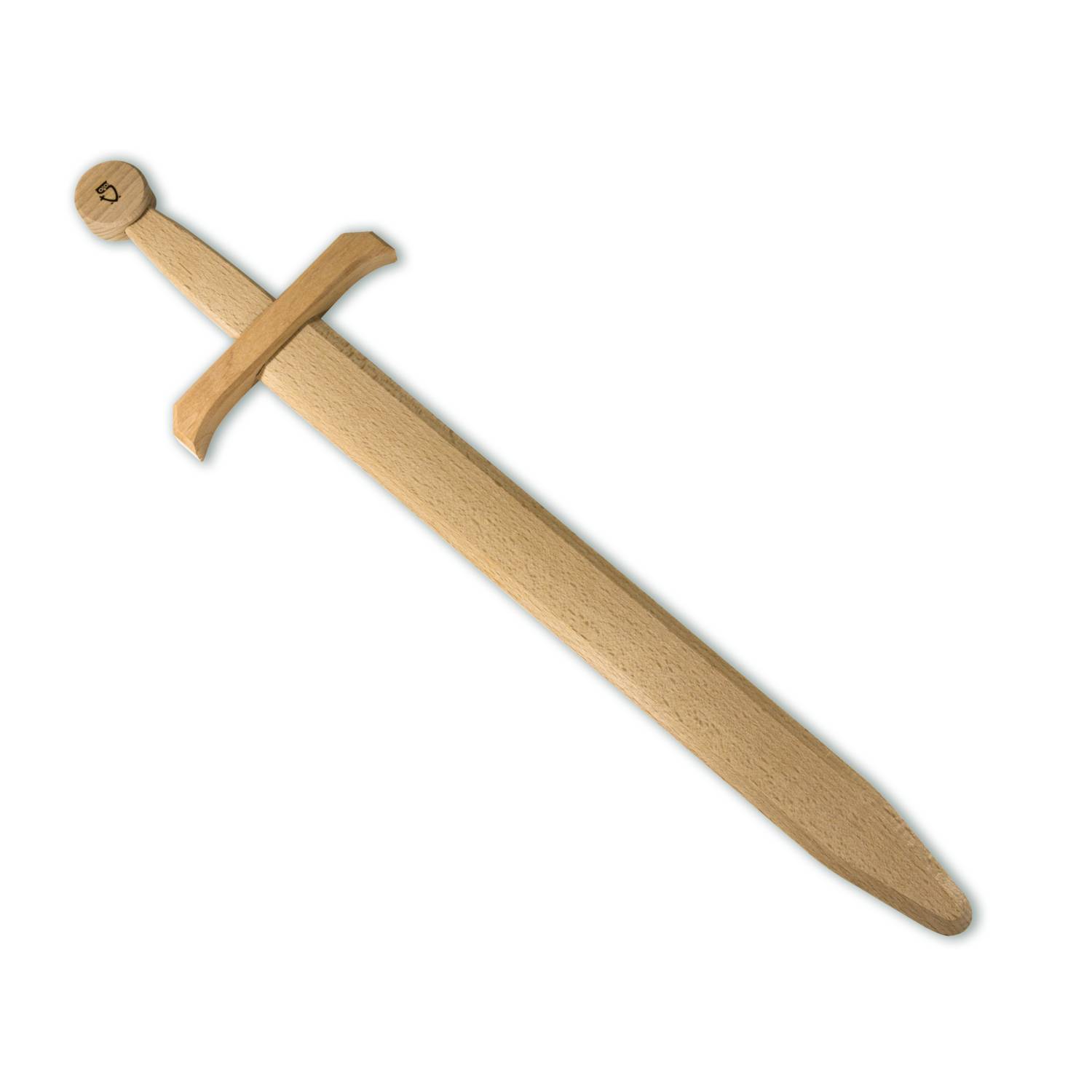 BestSaller 1108 Holz Schwert Edler Ritter, Buche, massiv, ungeölt, 60cm, natur