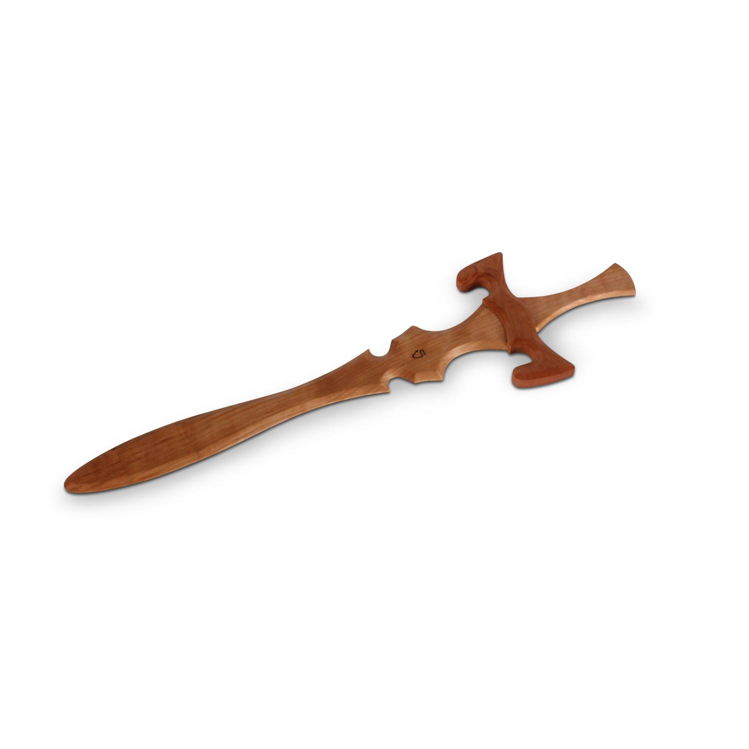 BestSaller 1118 Drachentöter Ritterschwert aus Holz für Rollenspiel, Birken / Erle, geölt, 60 cm, natur/braun