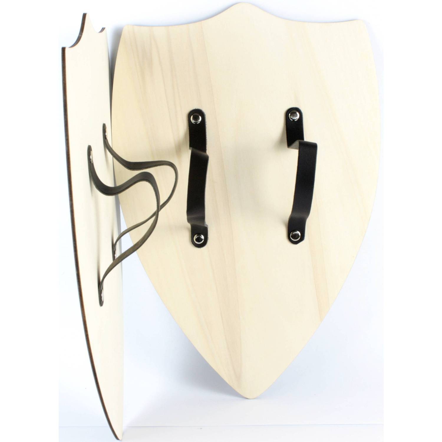 BestSaller 1165 Ritterschild "Eagle" mit Adler Motiv, Holz, 49 x 32 cm, rot/schwarz