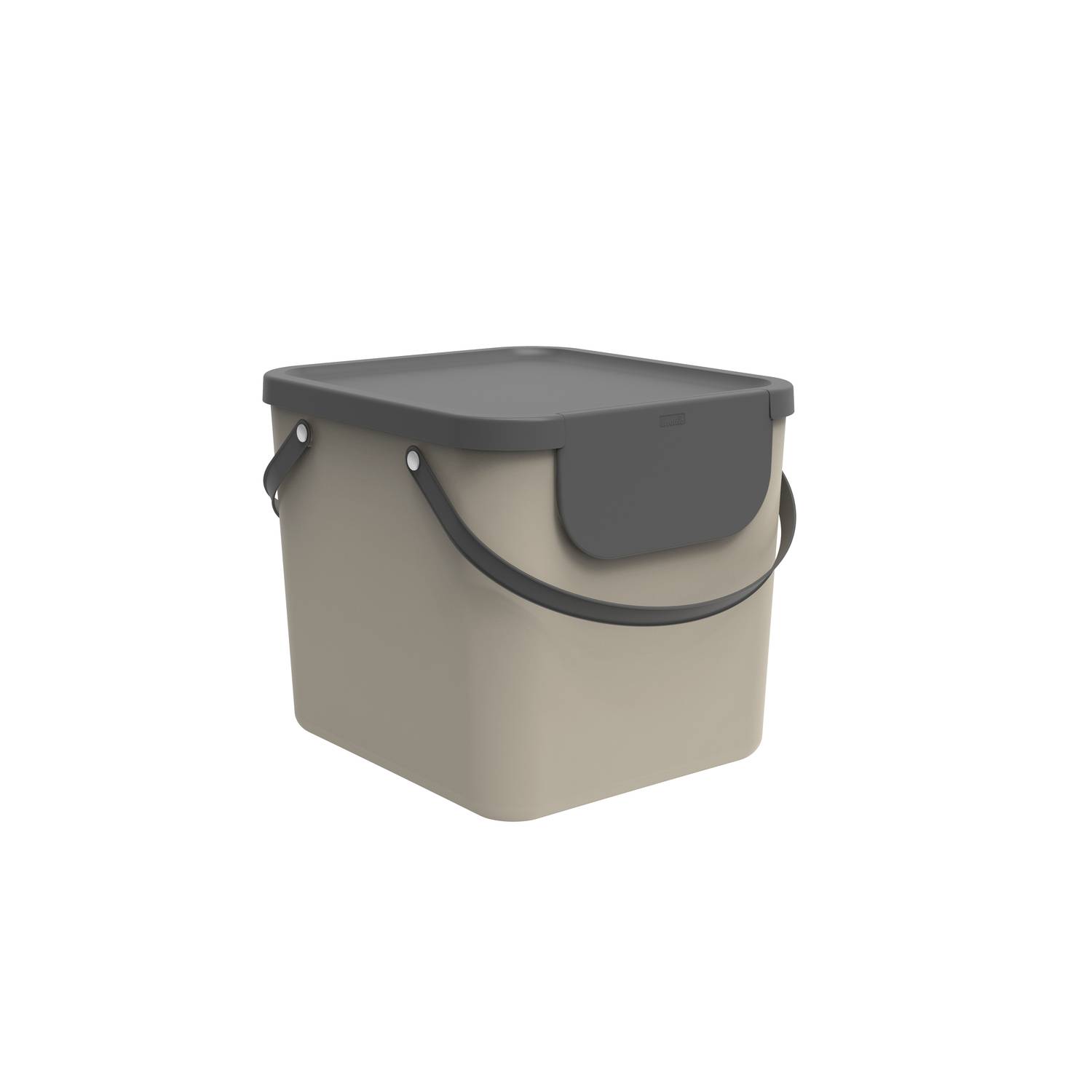Rotho Albula Abfallbehälter 40l 39,8x35,8x33,9cm, cappuccino
