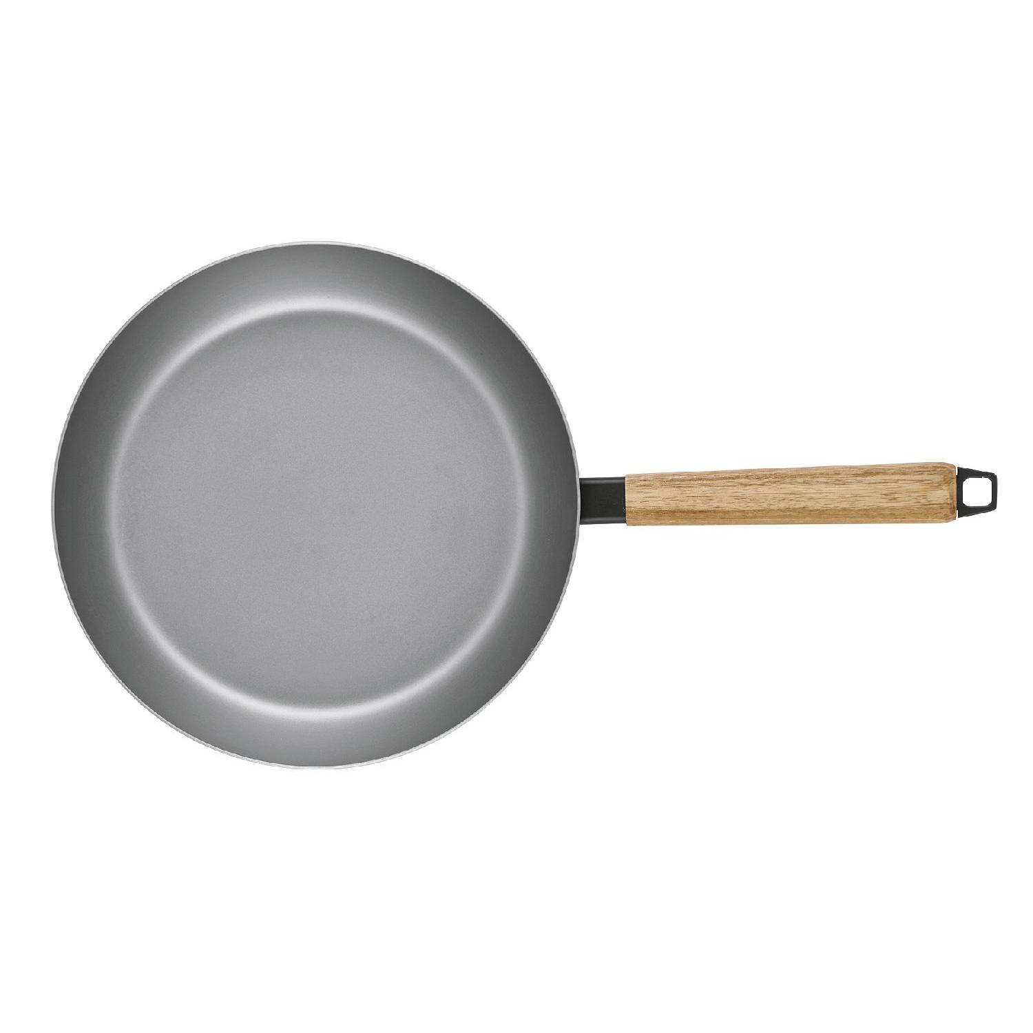 BEKA Nomad Pfanne Stahl + Akazienholz Ø28cm, silber-grau/natur