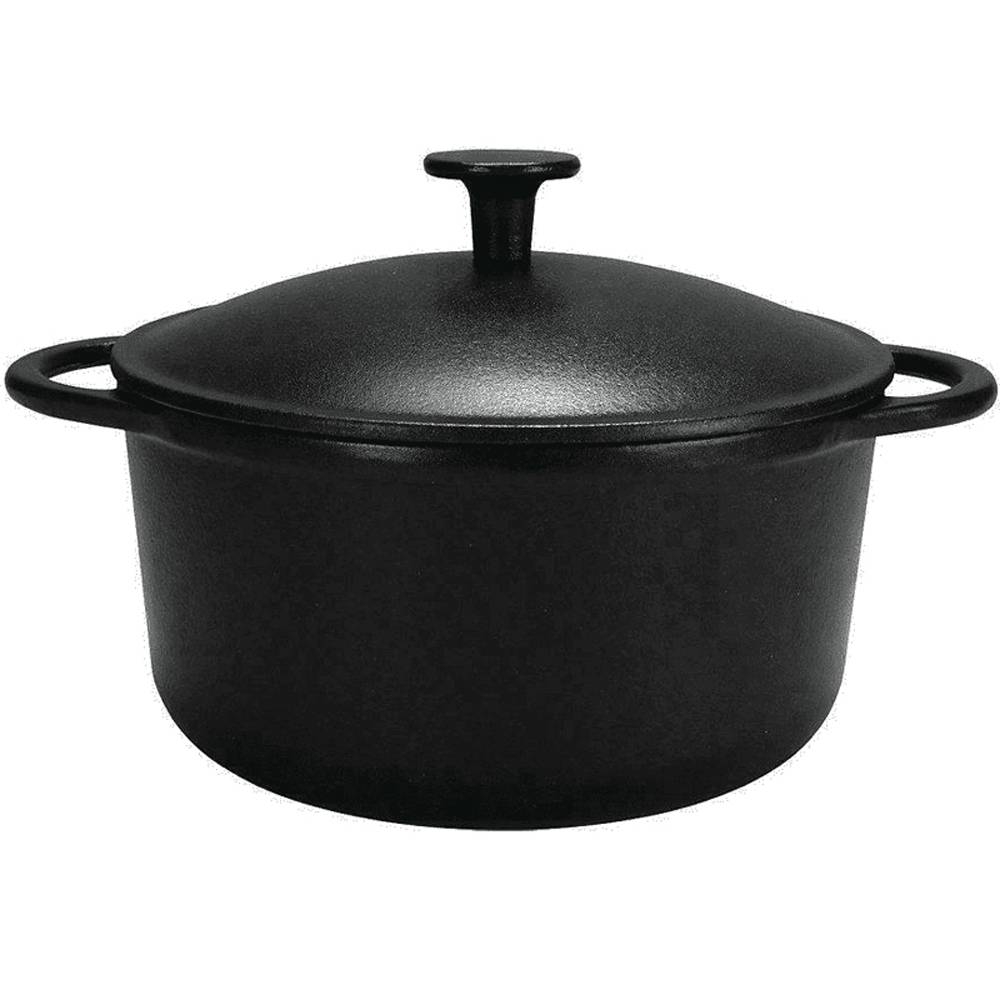 Krüger Fleischtopf Gusseisen Serie Rustica Emailleversiegelt 24cm