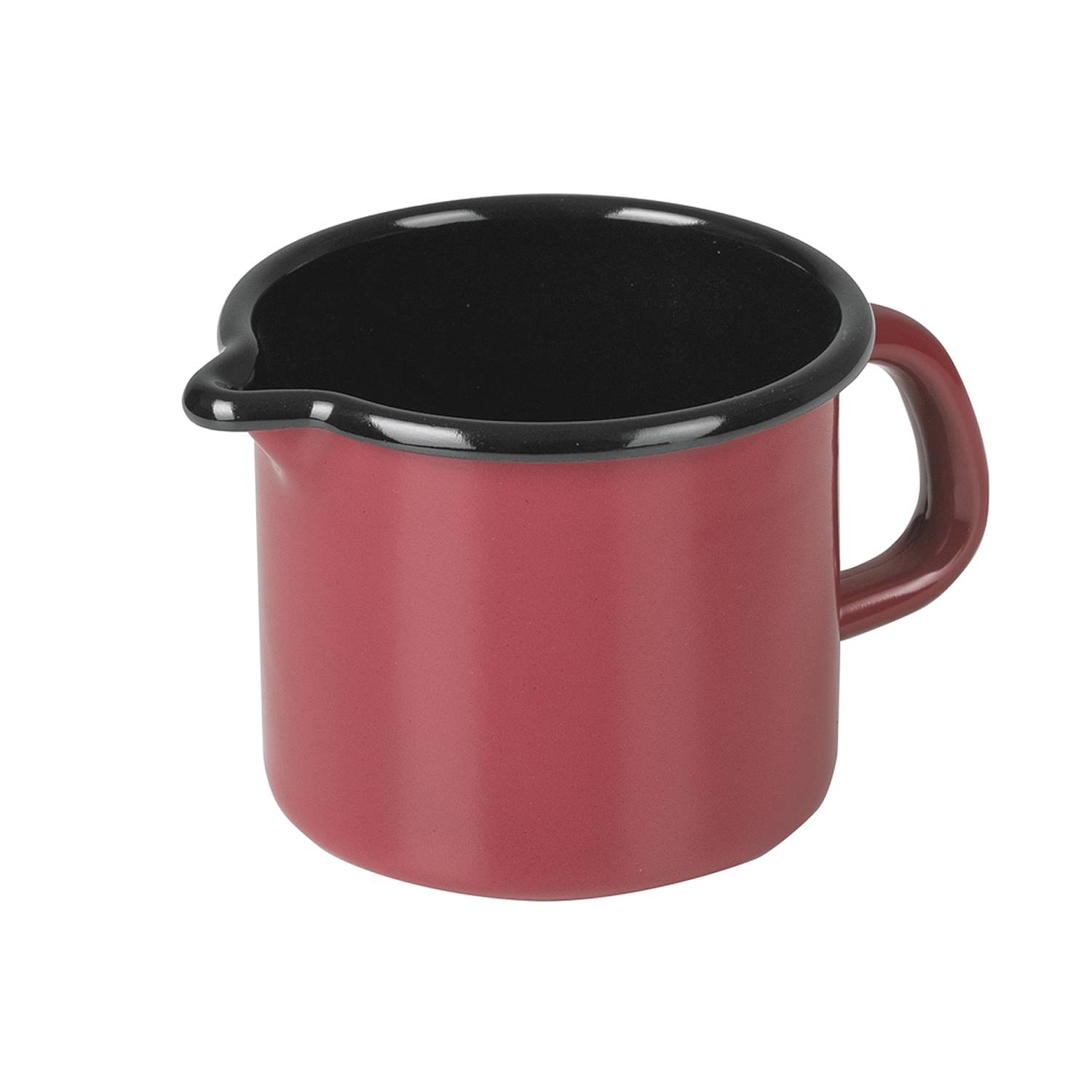 RIESS Milchtopf, 0,5 Liter, Ø 9 cm, Emaille, rot