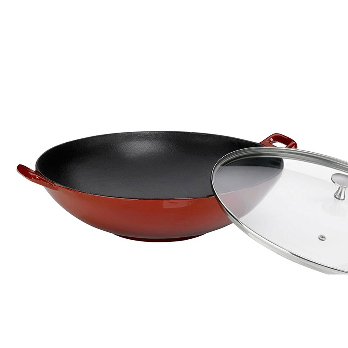 Kela Wok Calido Rund aus Gusseisen mit Emaillenbeschichtung H 17cm