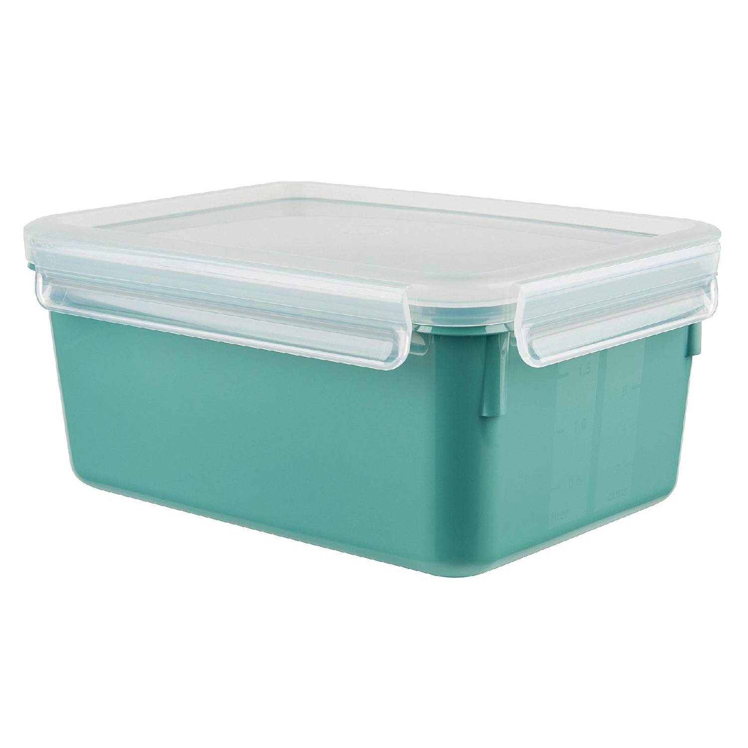 EMSA Clip & Close Frischhaltedose Colour Edition, rechteckig, 2,2 Liter, grün
