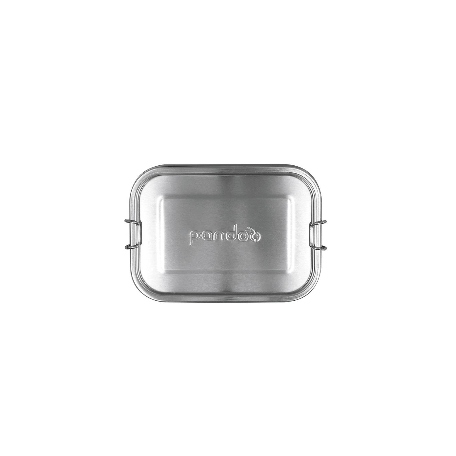 pandoo Lunchbox Edelstahl 800ml 17,5x12,5x6cm, silber