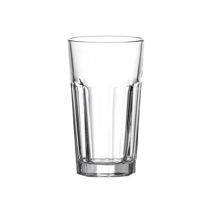 LEONARDO Rock Longdrinkbecher XL, 540 ml, Glas, klar (4er Pack)