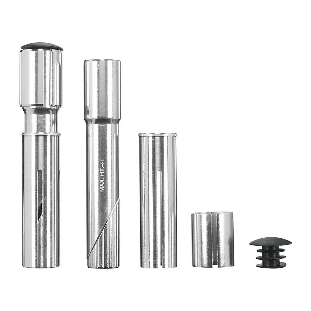 ergotec 40600001 A-Head Adapter Alu, für 1" & 1 1/8", 25 - 50mm, silber (1 Set)
