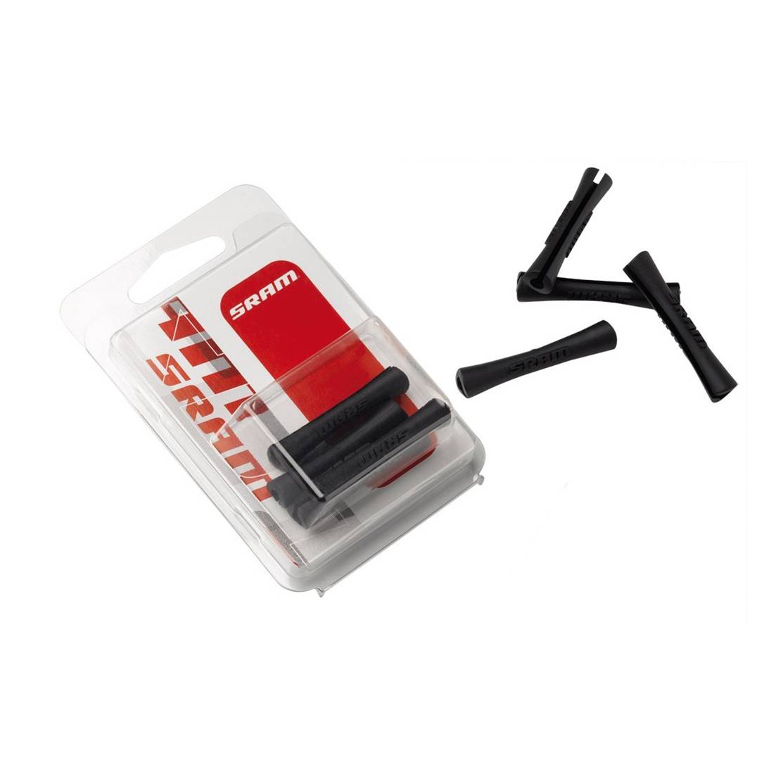 SRAM 00.7915.051.010 Außenhüllenüberzug, 4-5 mm, schwarz (4er Pack)
