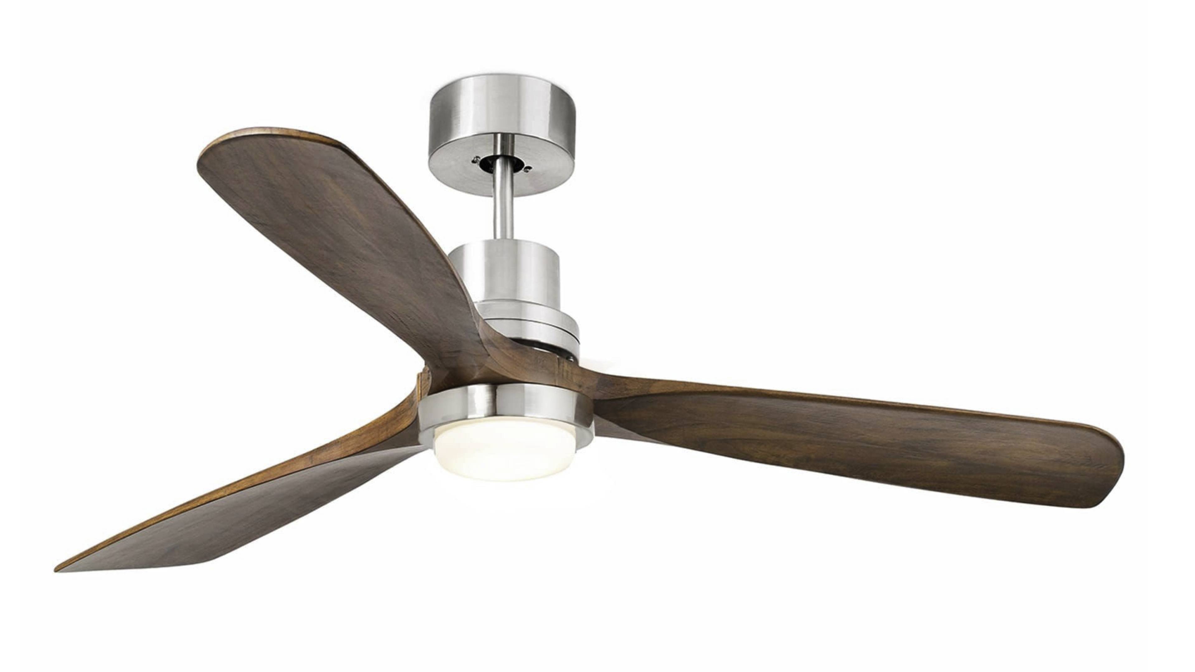 DC Deckenventilator Lantau Nickel Walnuss mit LED