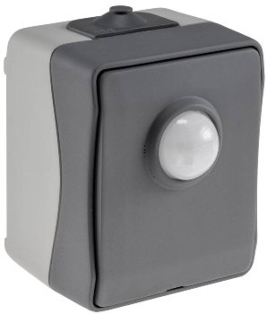 ChiliTec 23468 NUQUI Feuchtraum PIR Bewegungsmelder 120°, bis 6m, 250V~, 2-500W, IP54
