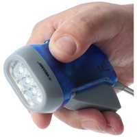 3fach LED Dynamo Taschenlampe wiederaufladbar, Blau und Gelb, mit Anti Black Out Funktion 3fach LED Dynamo Taschenlampe wiederaufladbar, Blau und Gelb, mit Anti Black Out Funktion