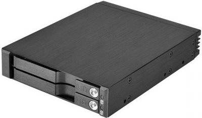 SilverStone SST-FS202B 3.5'' Einbauschacht für 2x 2.5'' Festplatten/SSD (SST-FS202B)