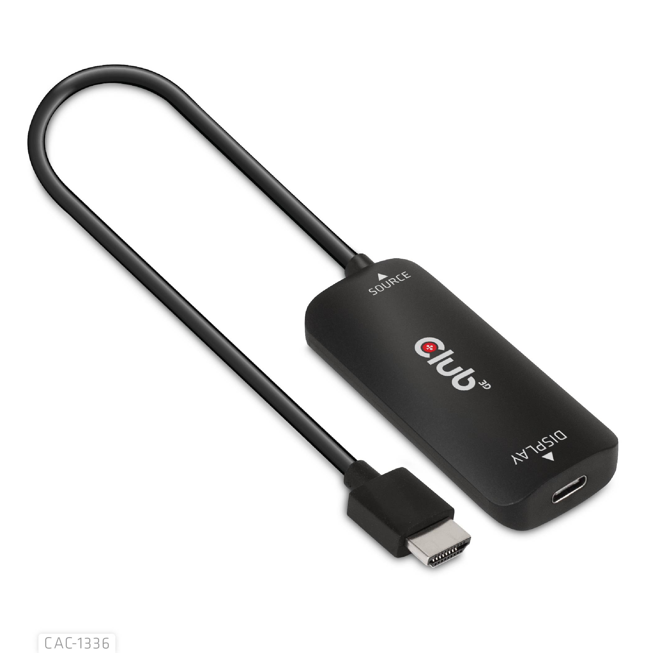 Adapter HDMI + MicroUSB - USB-C 4K120Hz aktiv St Bu