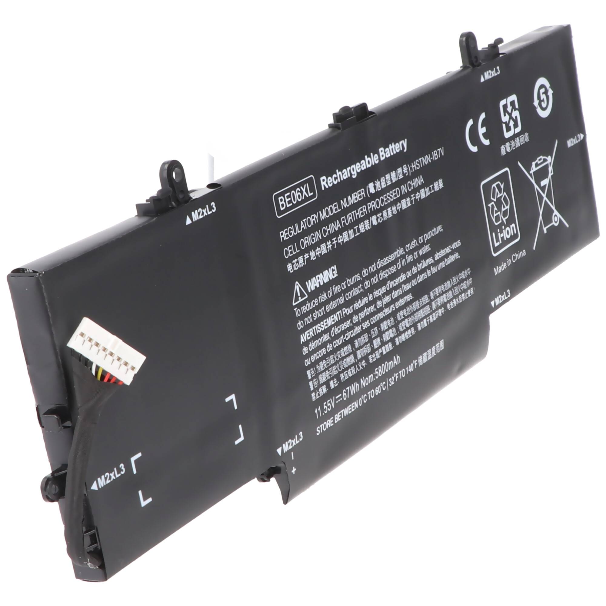 Akku passend für HP EliteBook 1040 G4, Li-Polymer, 11,55V, 5800mAh, 67Wh