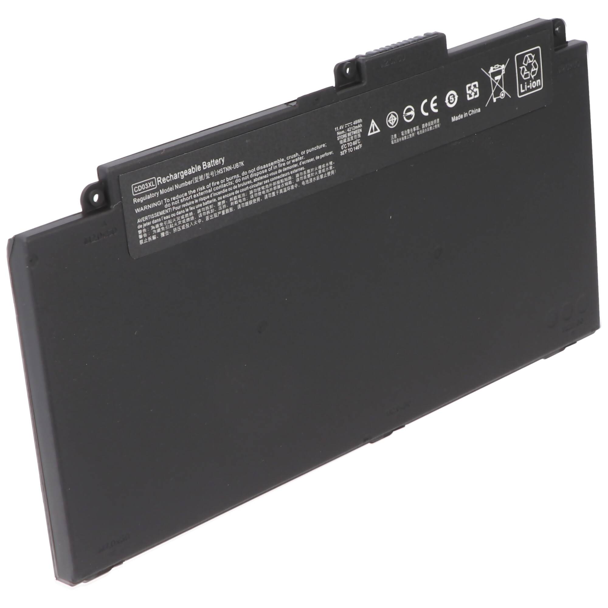 Akku passend für HP ProBook 650 G4, Li-Polymer, 11,4V, 4200mAh, 48Wh