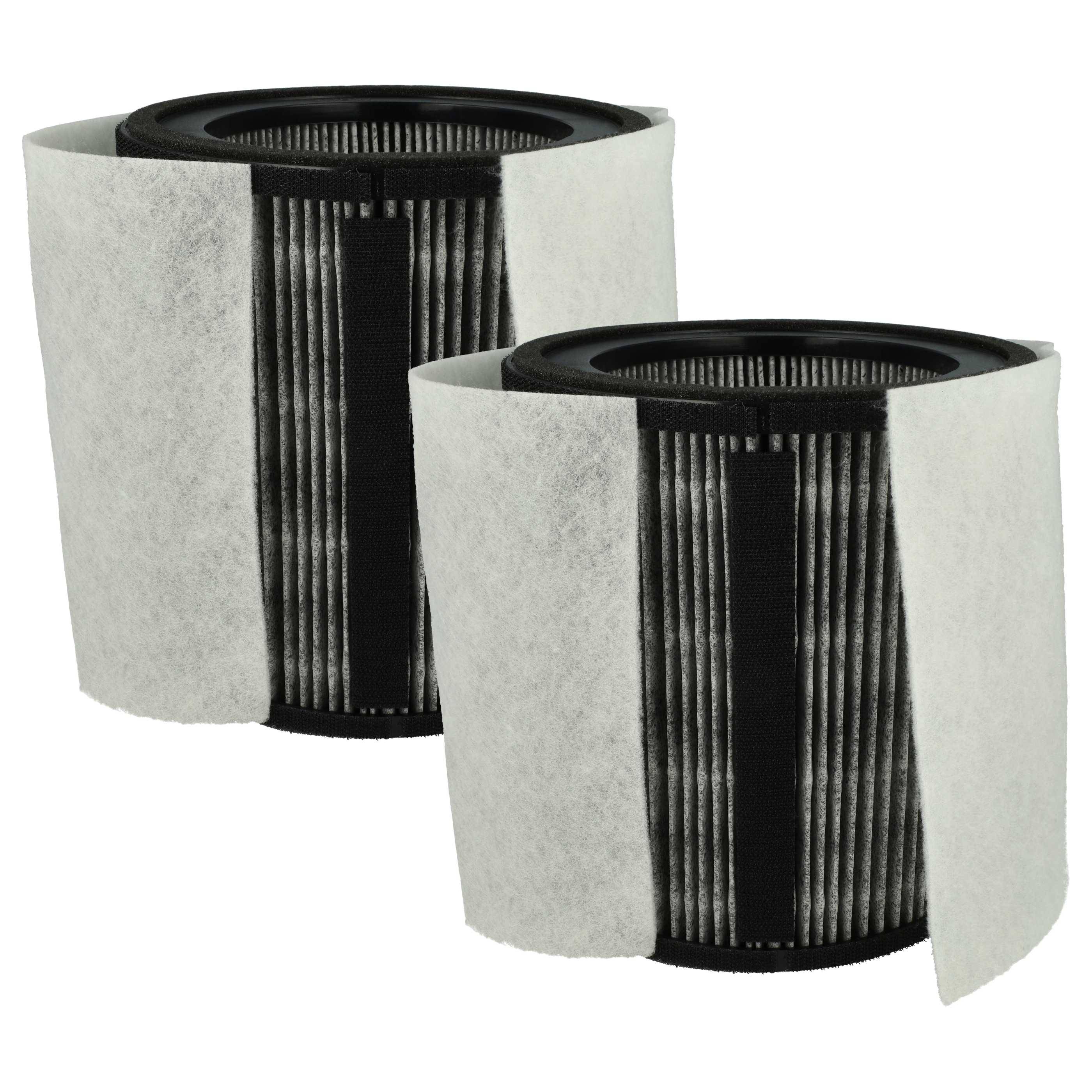 vhbw 2x HEPA Filter H12 Ersatz für Leifheit / Soehnle 68107 | 5028252599863 für Luftreiniger - Ersatz-Filter