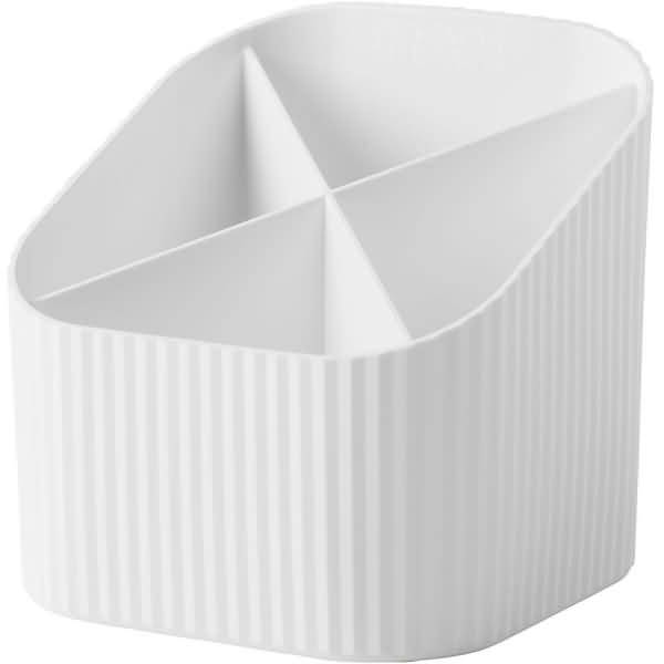 Schreibtischköcher Re-X-Loop 4 Fächer RC-Kunststoff weiß