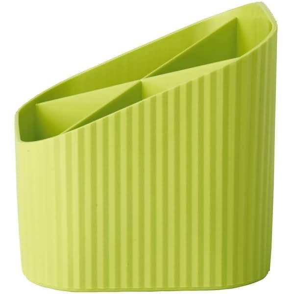 Schreibtischköcher Re-X-Loop 4 Fächer RC-Kunststoff lemon