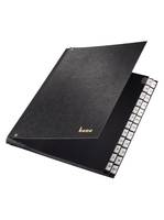 Bene 75100, Alphabetischer Registerindex, Hartplatte, Pappe, Schwarz, 272 mm, 35,5 cm, 35 mm