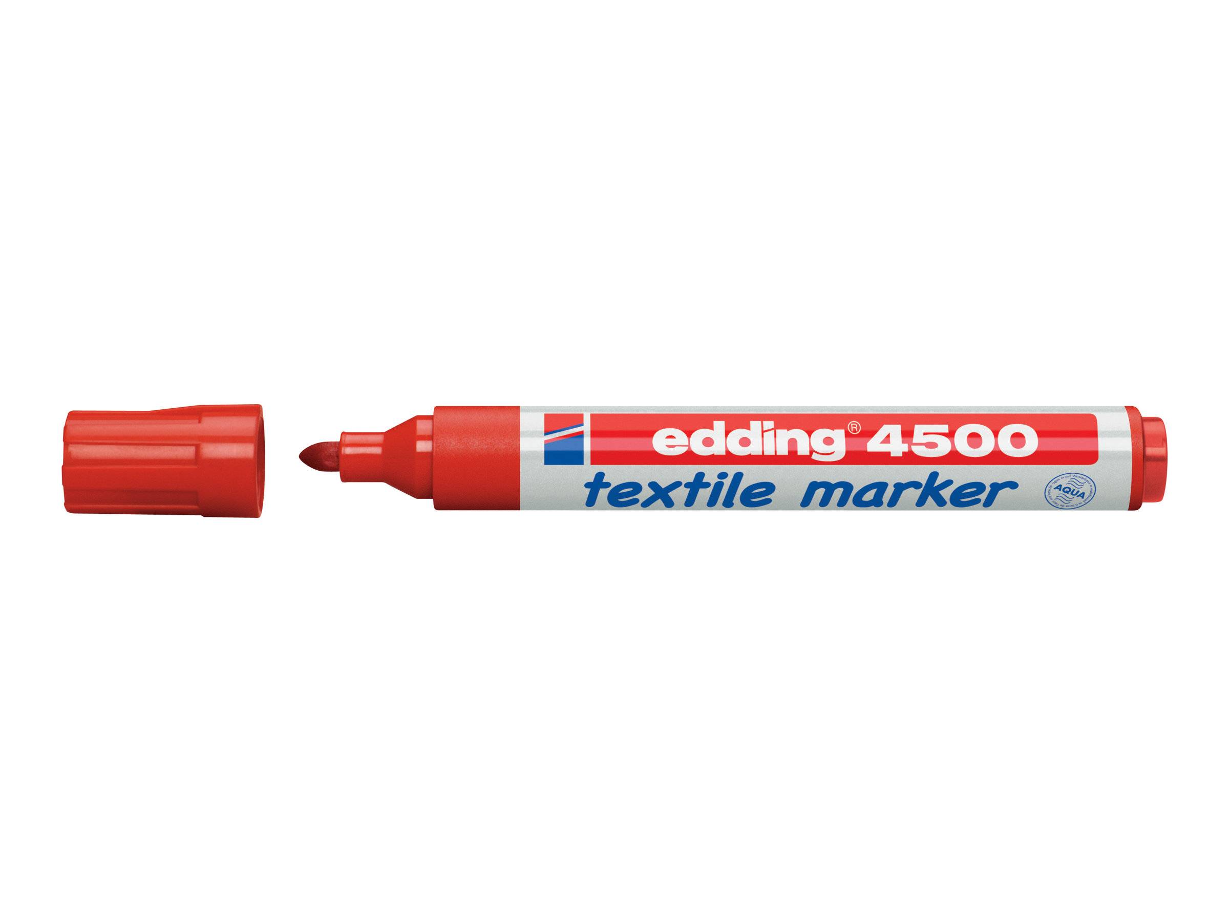 EDDING 4500 textile - Marker - für Textil - Rot