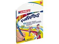 EDDING Funtastics - 12 Stück(e) - Beige - Schwarz - Blau - Bordeaux - Braun - Cyan - Grün - Hellblau - Lila - Orange - Pink - Violett - Gelb - Block