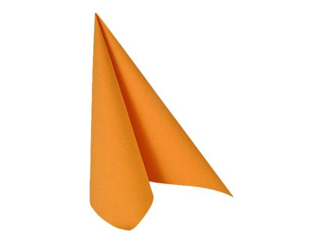 PAPSTAR ROYAL Collection - Serviette - Grösse 40 x 40 cm - Einweg - orange (Packung mit 50)