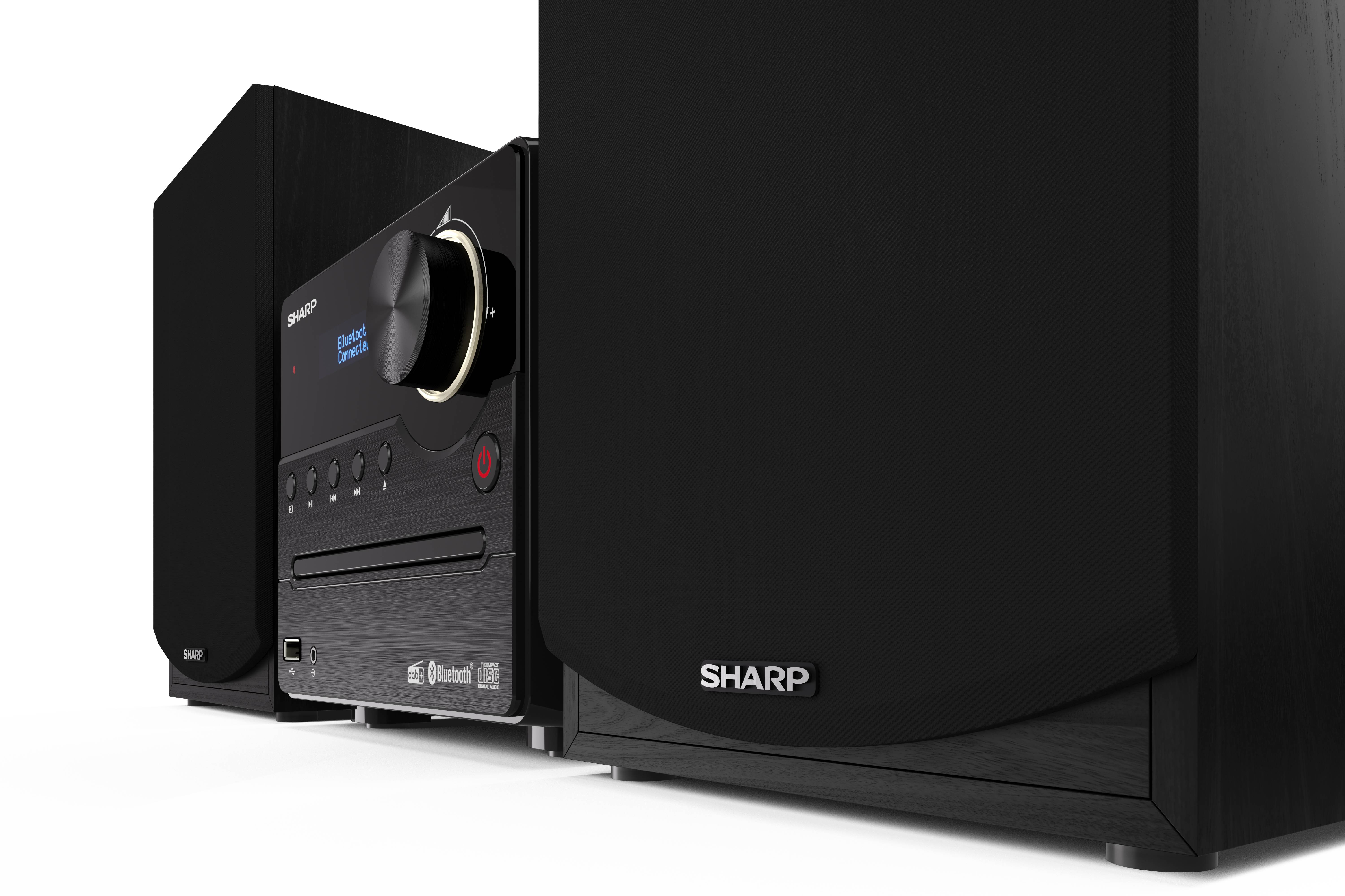 Sharp XL-B517D - Heim-Audio-Mikrosystem - Schwarz - 1 Disks - 45 W - Voller Bereich - 60 - 20000 Hz