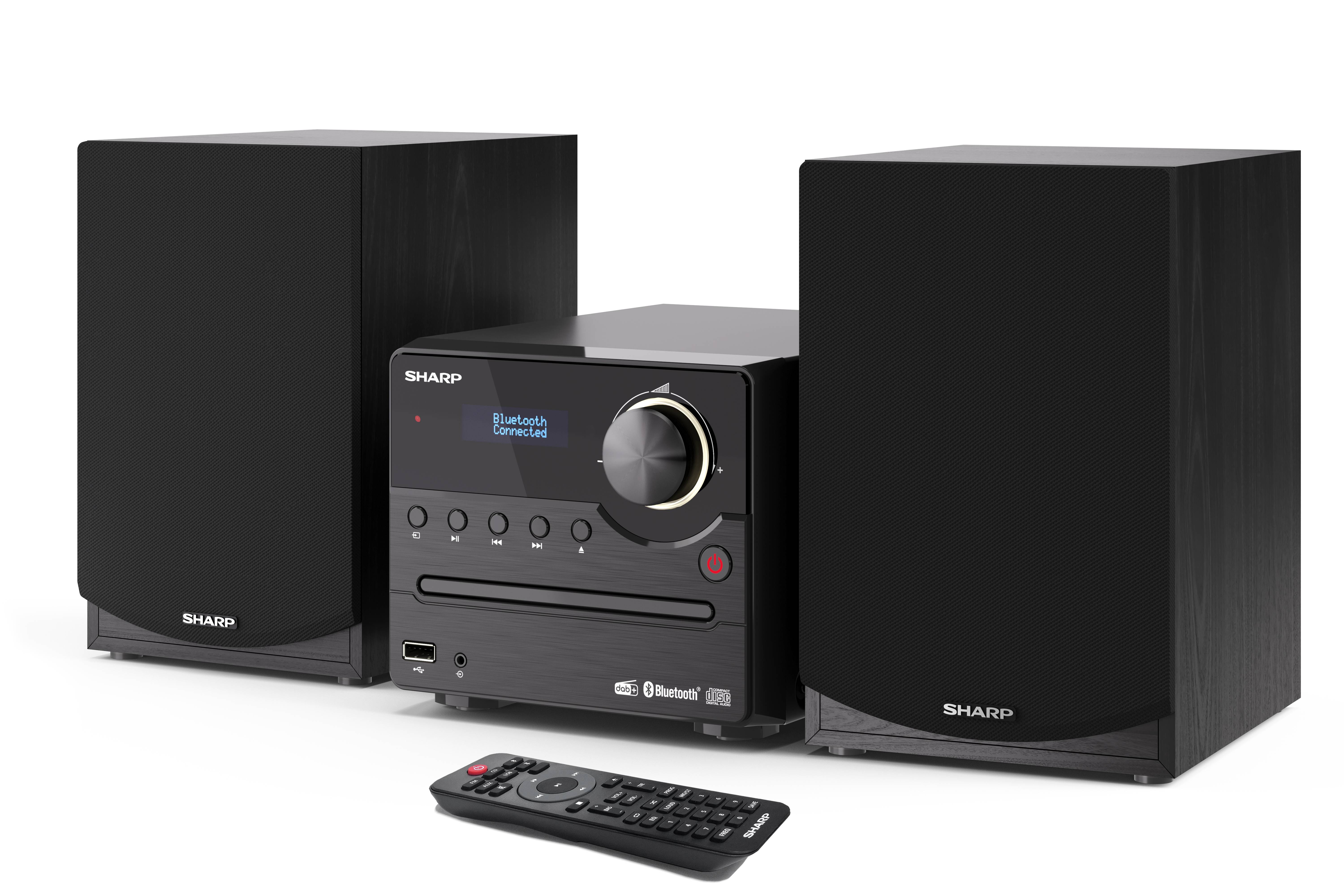 Sharp XL-B517D - Heim-Audio-Mikrosystem - Schwarz - 1 Disks - 45 W - Voller Bereich - 60 - 20000 Hz