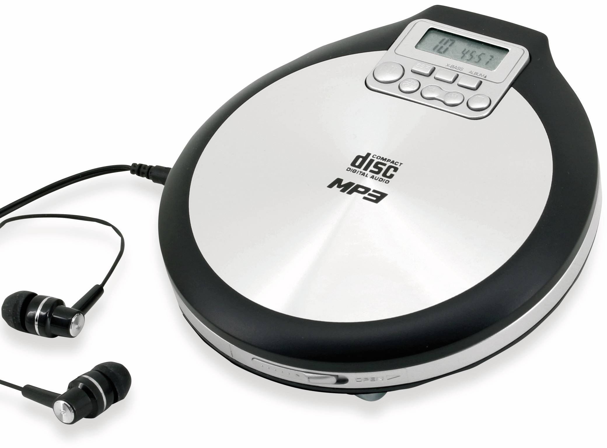 SoundMaster CD9220 Tragbarer CD-Player CD, CD-R, CD-RW, MP3 Akku-Ladefunktion Schwarz, Grau