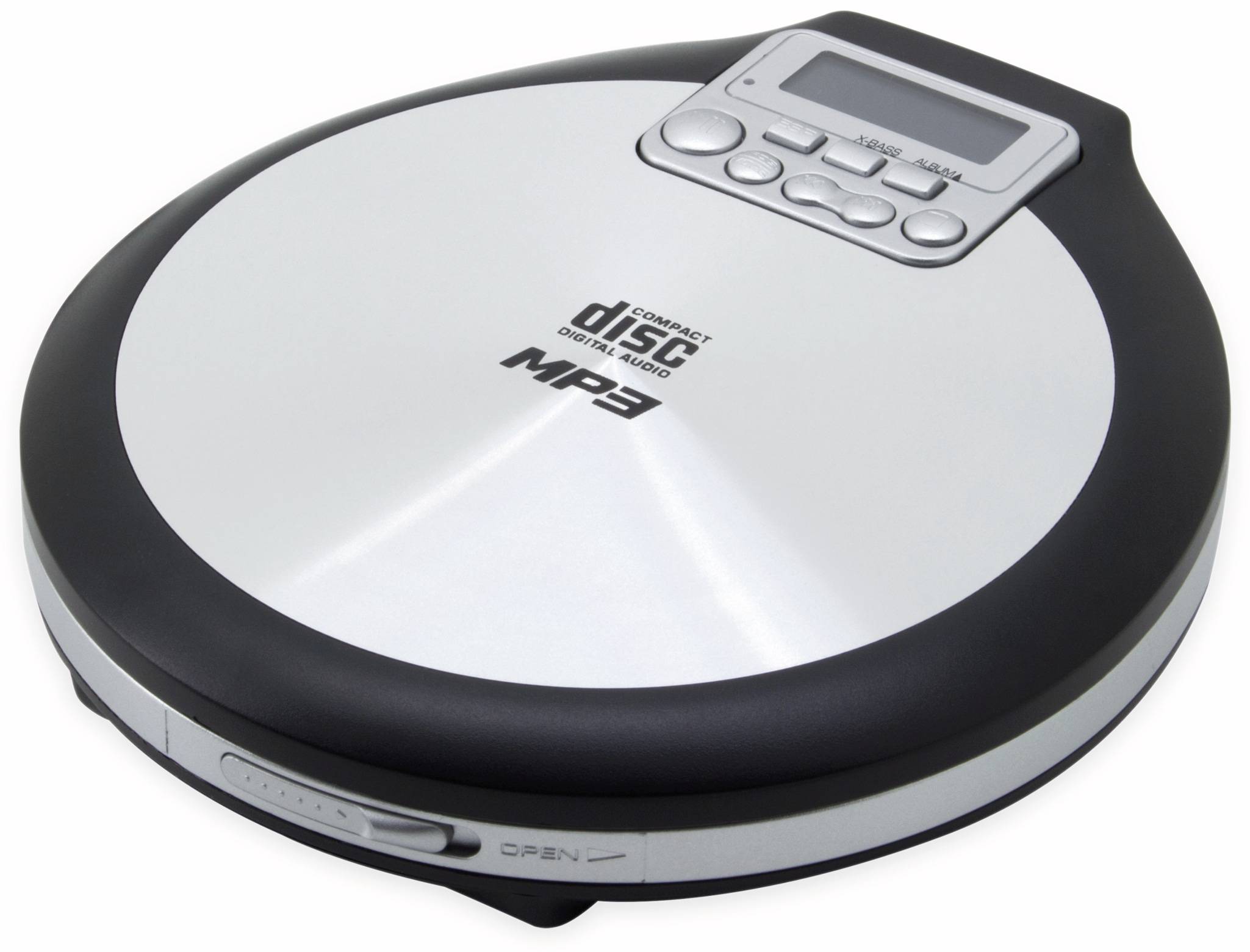 SoundMaster CD9220 Tragbarer CD-Player CD, CD-R, CD-RW, MP3 Akku-Ladefunktion Schwarz, Grau