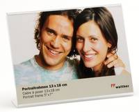 Walther Design Acryl Portrait 13x18 - Acryl - Transparent - 13 x 18 cm - Acrylgl