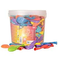 PAPSTAR Luftballons Ø 19 cm farbig sortiert in Dose - Toy balloon - Gummi - Gemischte Farben - Oval - 600 mm - 19 cm