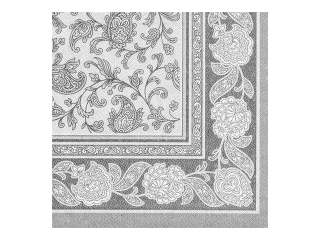 PAPSTAR ROYAL Collection - Serviette - Grösse 40 x 40 cm - Einweg - Grau (Packung mit 50)