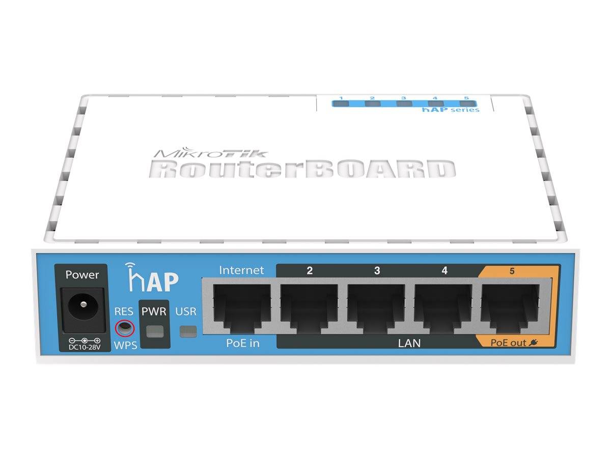 MikroTik RouterBOARD hAP - Wireless Router 4-Port-Switch