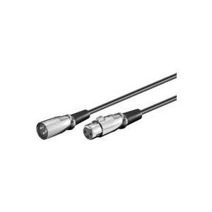 Wentronic Goobay XLR-Anschlusskabel, Schwarz, 2 m