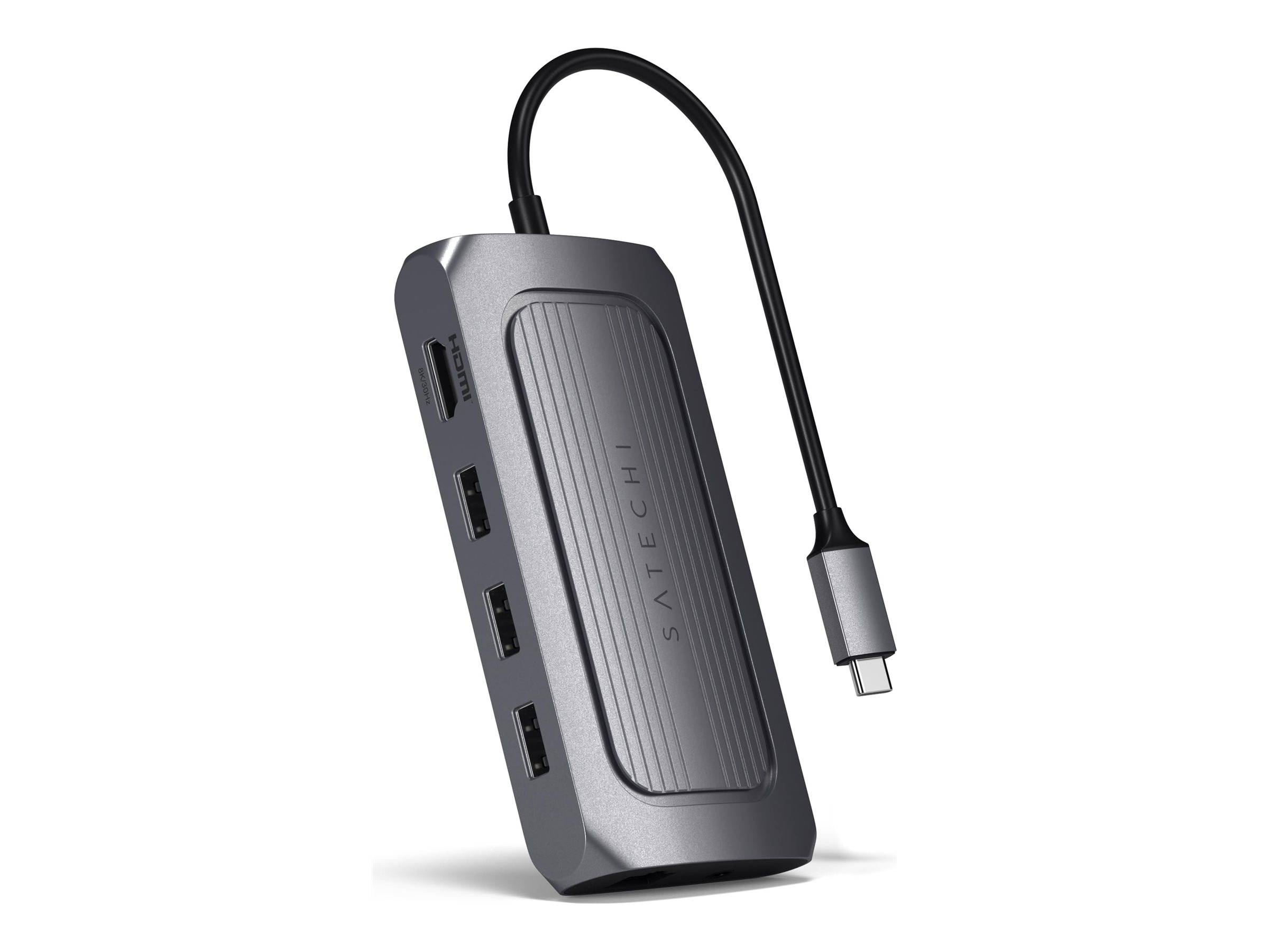 Satechi USB4 Multiport Adapter with 8K HDMI space grayUSB-C Multiport Adapter
