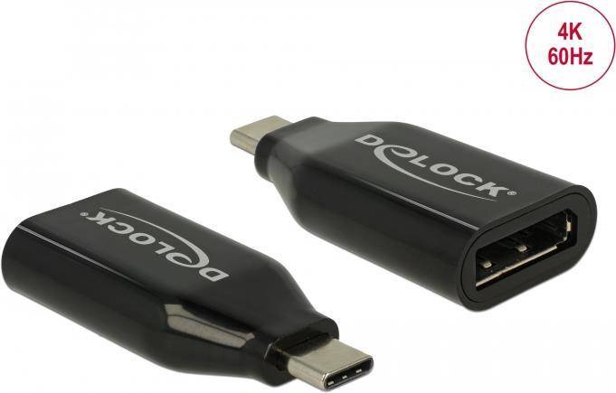 Delock Videoadapter - 24 pin USB-C (M) zu DisplayPort (W) - DisplayPort (Alt Mod