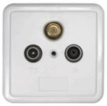 axing SSD 2-00 - Weiß - Adapter - Netzwerk - Koaxial