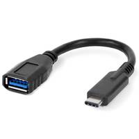 OWC OWCTCCADPU3, 0,14 m, USB C, USB A, USB 3.2 Gen 1 (3.1 Gen 1), Schwarz