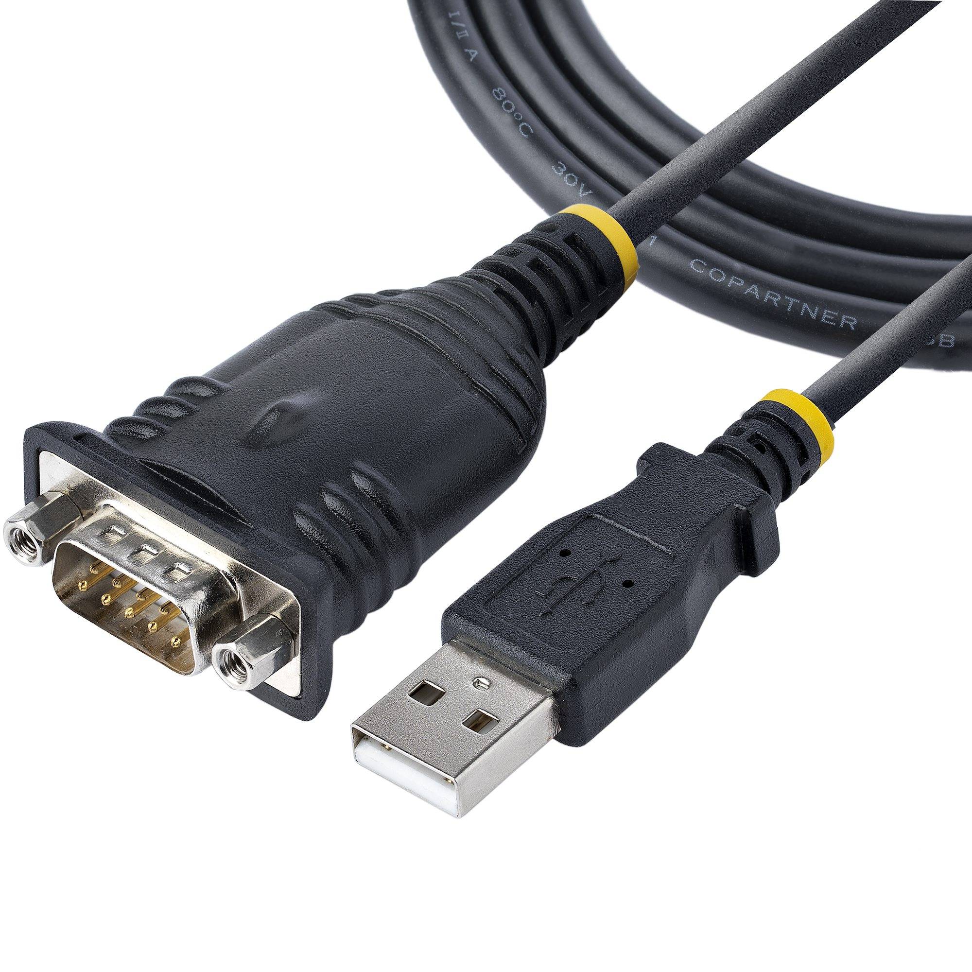 StarTech.com 1 m USB Seriell Adapter, USB RS232 Kabel, Windows/Mac - Kabel seriell - DB-9 (M)