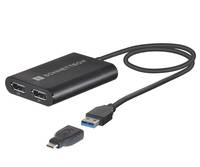 Sonnet USB3-DDP4K - USB Typ-A - 2 x DisplayPort - Männlich - Weiblich - Gerade -