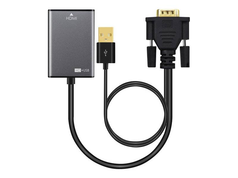 MicroConnect - HDMI-Adapter - USB, HD-15 (VGA)