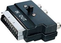 Hapena 68900, SCART (21-pin), 3 x RCA, Männlich, Weiblich, Gerade, Gerade
