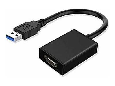 USB 3.0 Stecker-auf-Buchse-Adapterkabel mit schwarzem rechteckigem Steckverbinder-Hub auf weißem Hintergrund.
