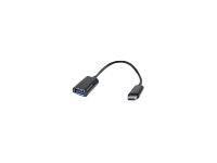 USB Type-C zu USB Type-A Adapterkabel, das die Kompatibilität zwischen Geräten mit unterschiedlichen USB-Anschlüssen zeigt.