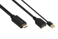 GOOD CONNECTIONS - Alcasa HDMI-AD22, 0,3 m, HDMI Typ A (Standard), DisplayPort, Männlich, Weiblich, Gerade