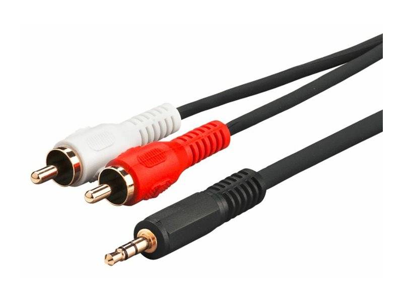 MicroConnect - Audiokabel - RCA männlich zu mini-phone stereo 3.5 mm männlich
