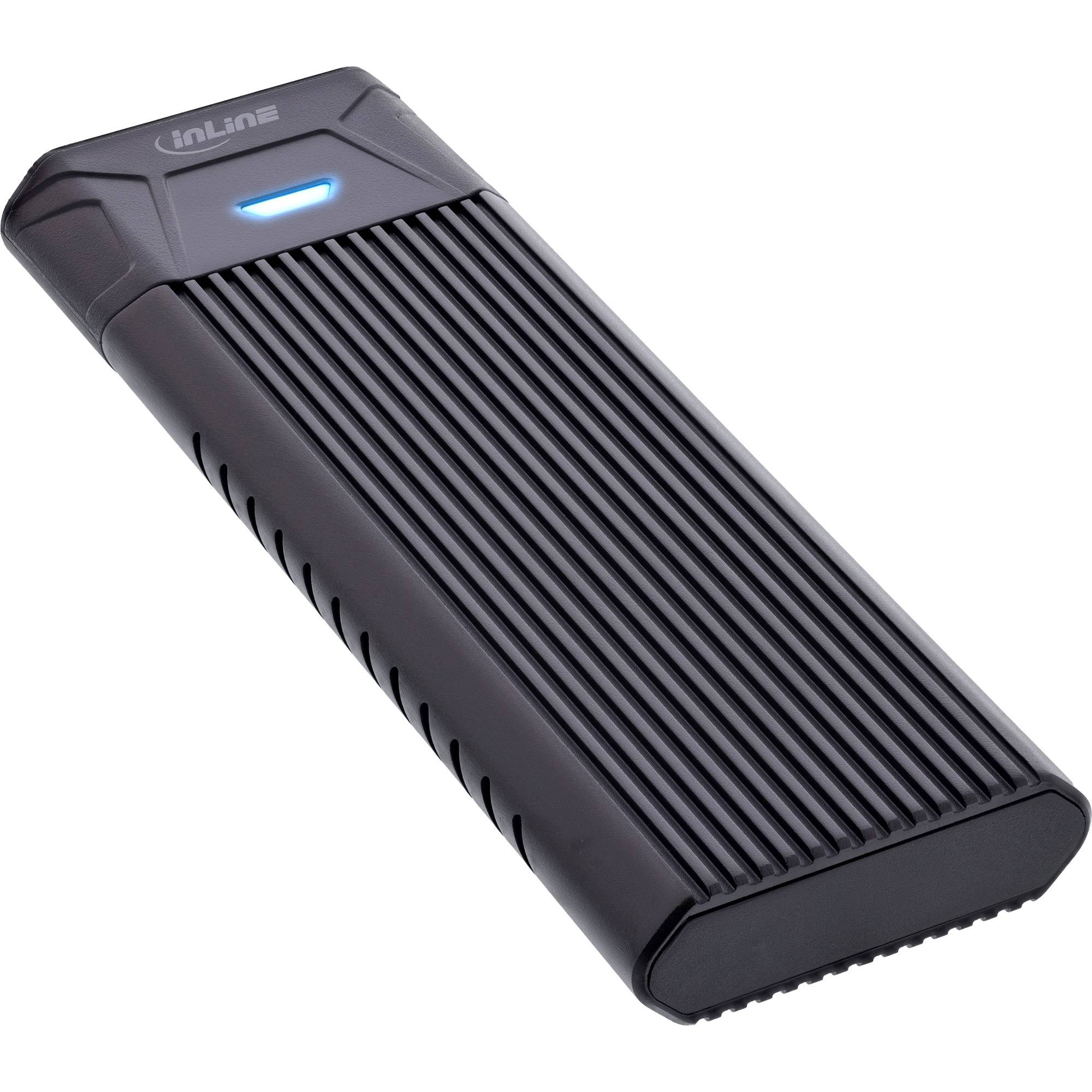 INLINE - USB3.2 Gen.2 USB-C zu M.2 SSD (PCIe NVMe & SATA) Gehäuse